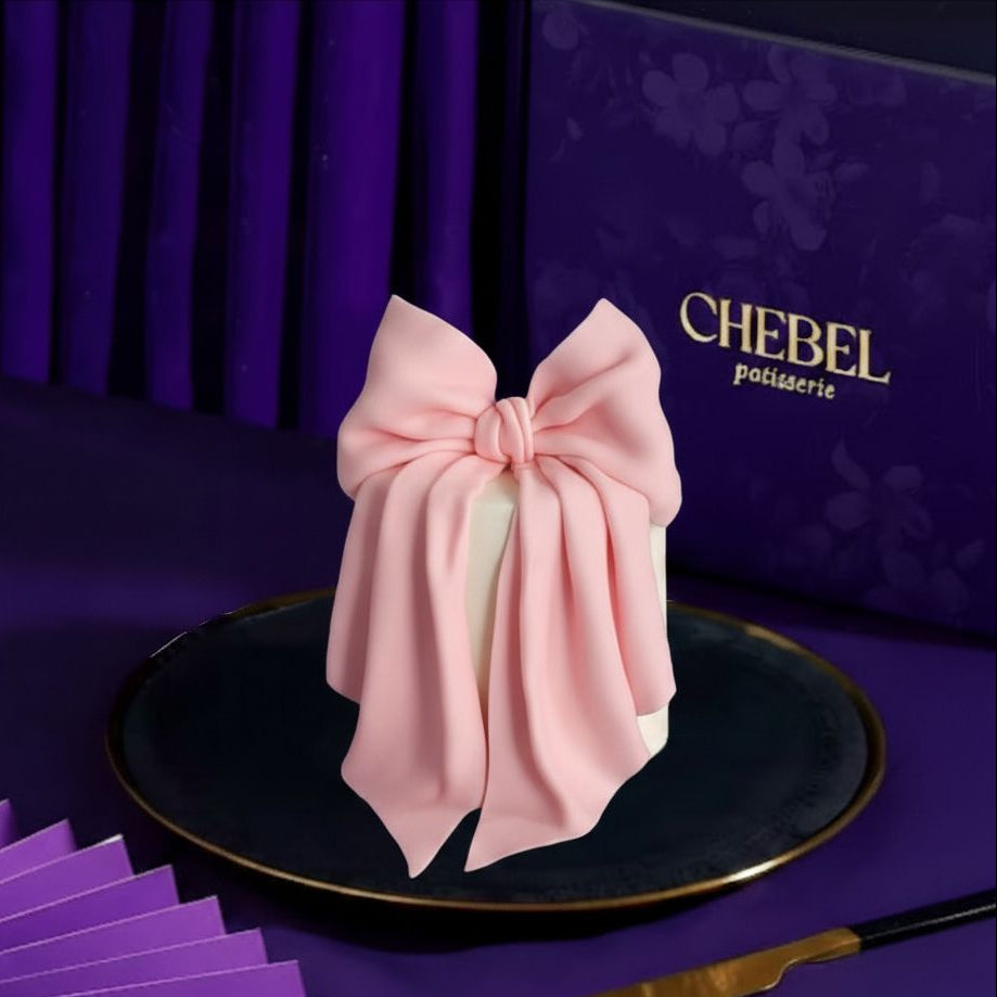 Girly-Pop Bow Cake