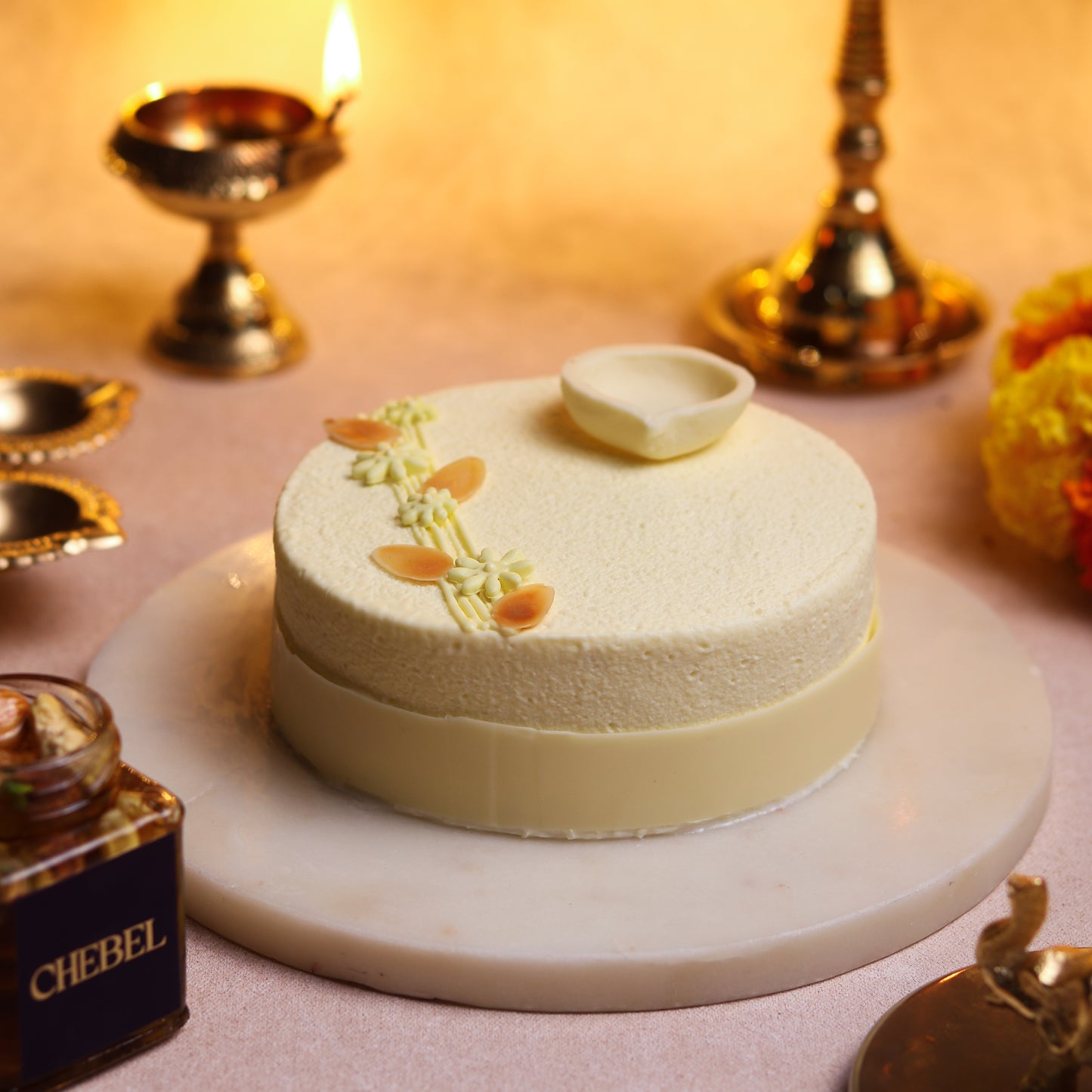 Diwali Special Saffron Rabdi and Dry Fruit Cake (eggless)