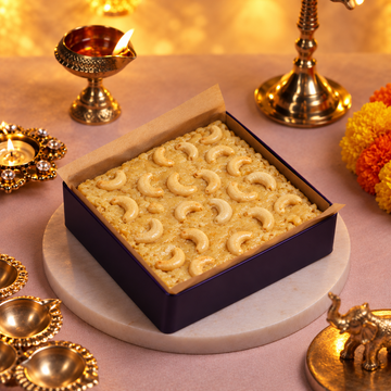Kaju Katli Loaf Cake