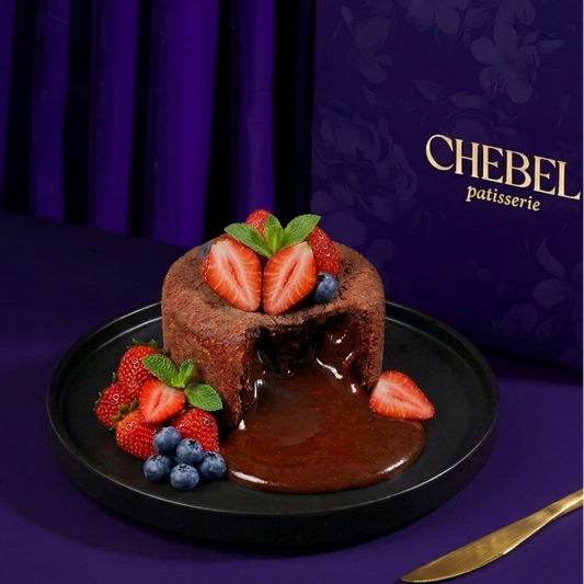 Molten Chocolate and Berries Cake