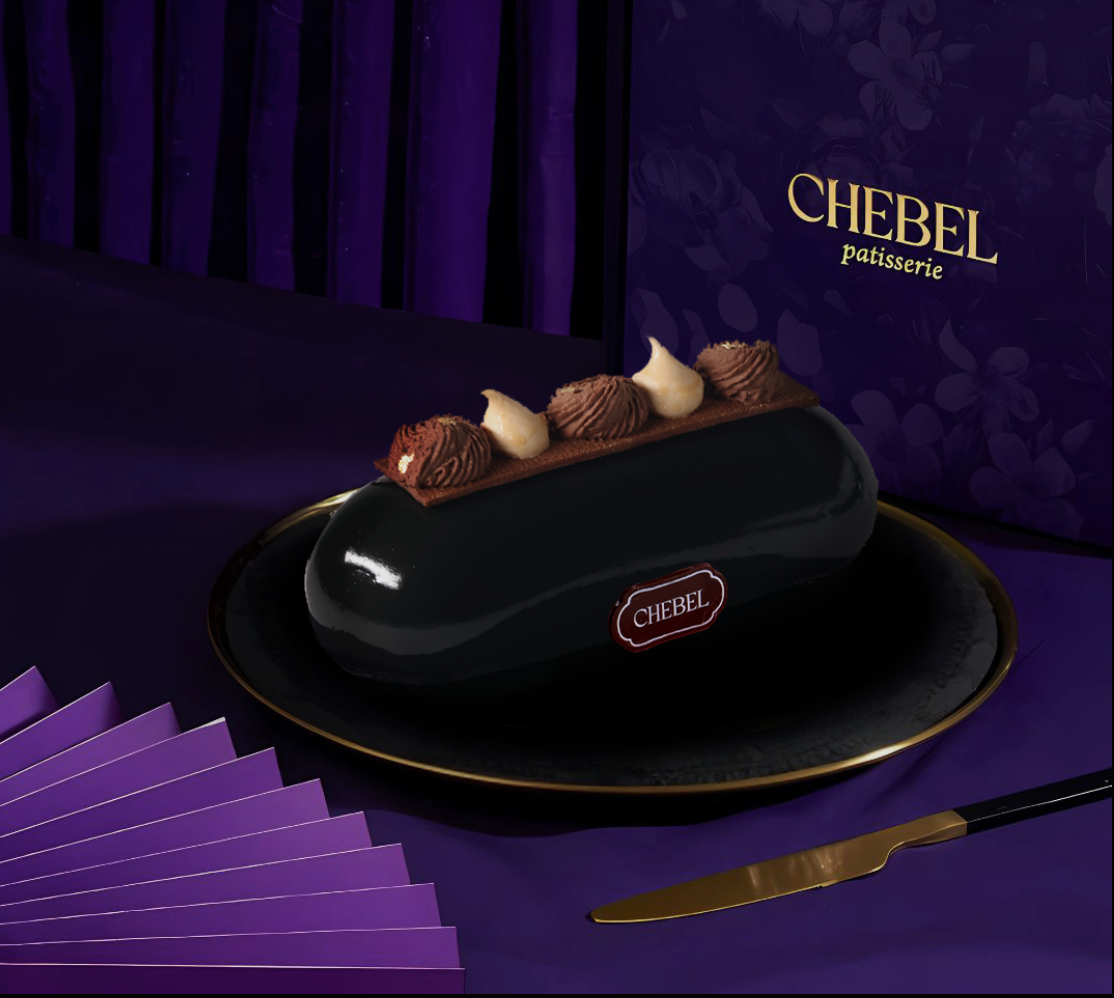 Chocolate Cherry and Rum entremet