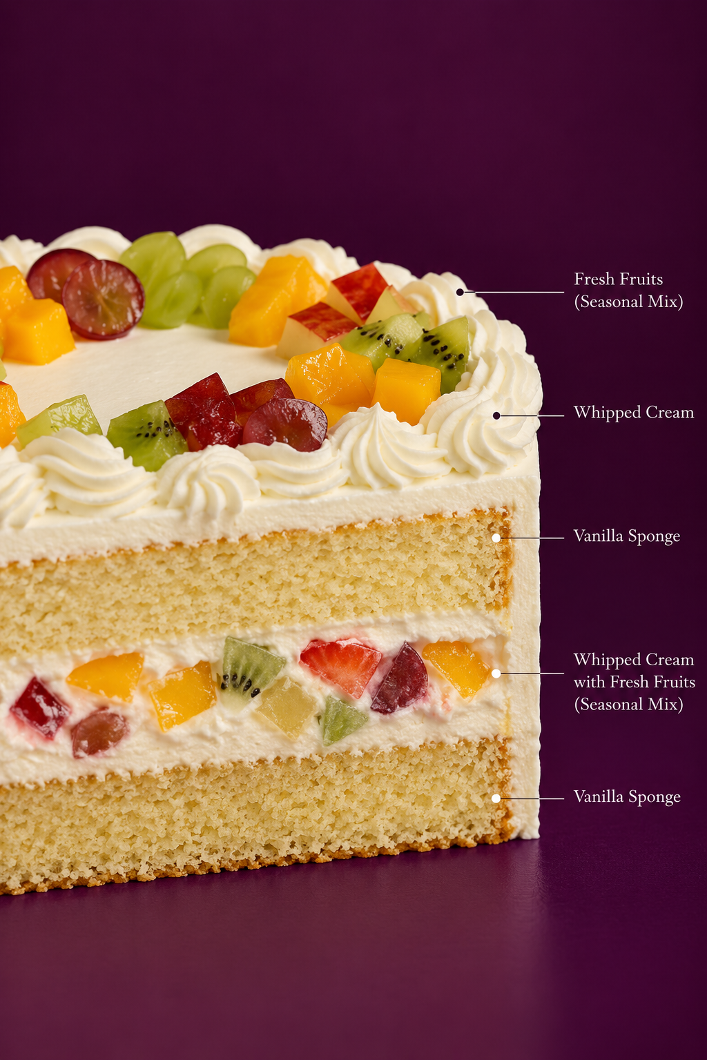 Fresh Fruit Betty Cake